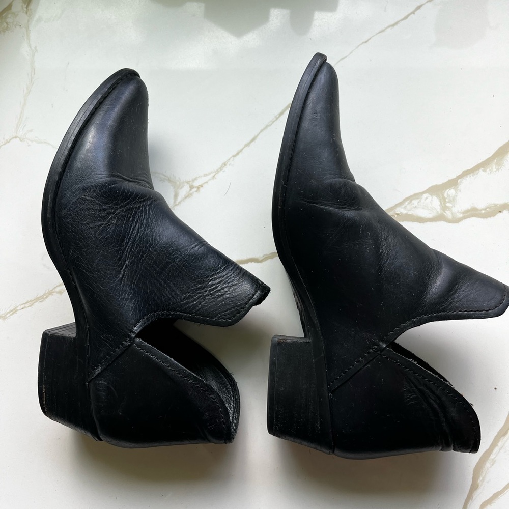 Steve Madden Black Ankle Booties